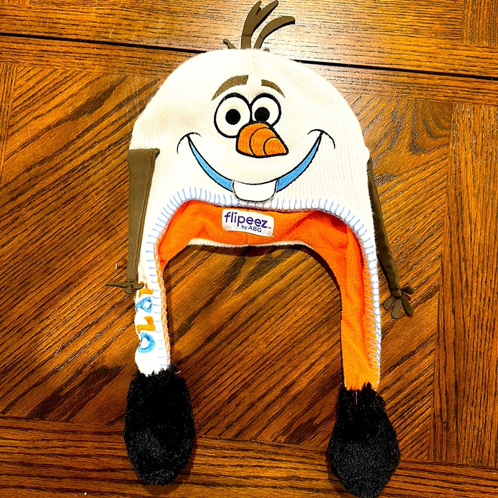 Kids Disney Olaf beanie by flippers ABG